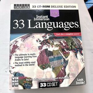 Instant Immersion 33 Languages CD-ROM Set – 33 Disc Complete Set – Pre-Owned